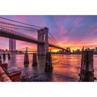 Glasschilderij - Grote Hangbrug - 160 x 110 cm