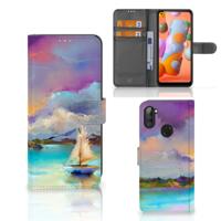 Hoesje Samsung Galaxy M11 | A11 Boat | Portemonnee hoesje
