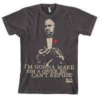 The Godfather Offer t-shirt donkergrijs voor heren - thumbnail