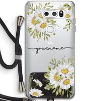 Daisies: LG V30 Transparant Hoesje met koord