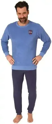 Badstof heren pyjama - Summer Camp - Warme winter pyjama