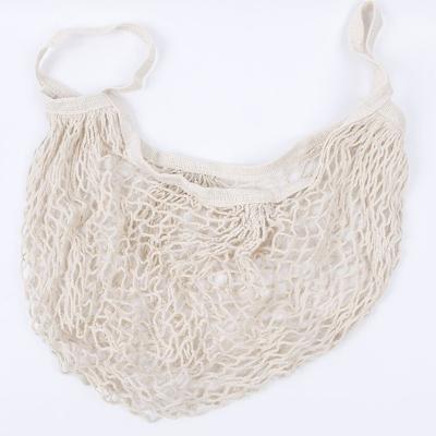 2 PC'S mesh boodschappentas herbruikbare string fruit opslag handtas Totes vrouwen winkelen mesh netto geweven tas Shop kruidenier tote tas (beige)