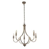 Searchlight Klassieke hanglampLodge 5-lichts zilver - 82915-5SS