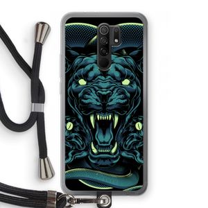 Cougar and Vipers: Xiaomi Redmi 9 Transparant Hoesje met koord