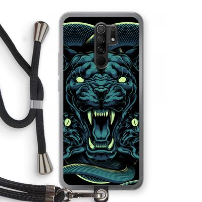 Cougar and Vipers: Xiaomi Redmi 9 Transparant Hoesje met koord
