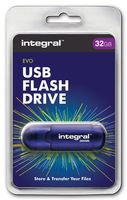 Integral 32GB USB2.0 DRIVE EVO BLUE USB flash drive USB Type-A 2.0 Blauw - thumbnail