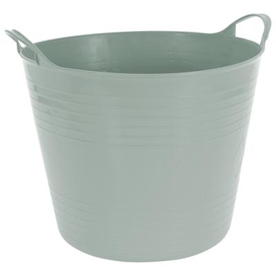 Excellent houseware flexibele wasmand - groen - 27 liter - kunststof - 42 x 40 x 35 cm