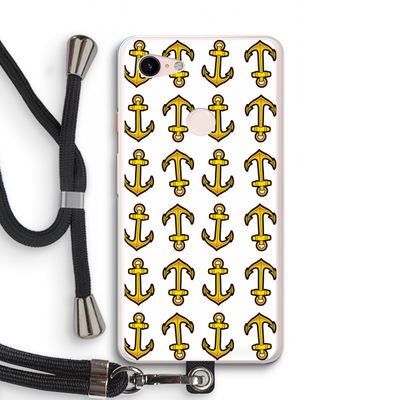Musketon Anchor: Pixel 3 XL Transparant Hoesje met koord