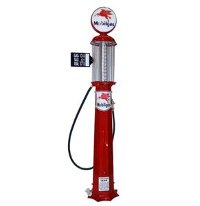 American Mobilgas 10 Gallon Benzinepomp - Rood - Reproductie