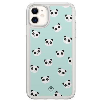 iPhone 11 hybride hoesje - Panda print