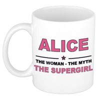 Alice The woman, The myth the supergirl cadeau koffie mok / thee beker 300 ml
