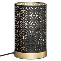 Atmosphera Tafellamp Bohemian - metaal - antraciet - H21 cm - Designlamp