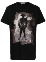 Yohji Yamamoto t-shirt à imprimé graphique - Noir - thumbnail