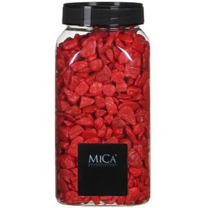 Mica Decorations Decoratie/hobby steentjes - rood - 650 ml - 5-8 mm