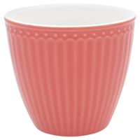 GreenGate Beker (Latte cup) Alice Coral 300 ml - Ø 10 cm - Koraal servies - thumbnail