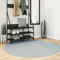 VidaXL Vloerkleed huarte laagpolig zacht wasbaar ø 160 cm blauw