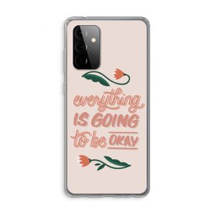 Optimistic flower girl: Samsung Galaxy A72 Transparant Hoesje