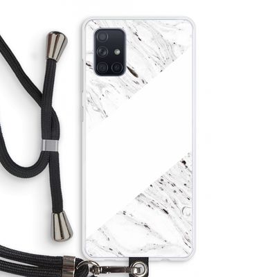 Biggest stripe: Samsung Galaxy A71 Transparant Hoesje met koord