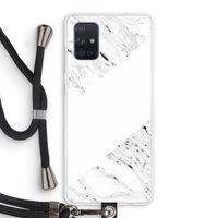 Biggest stripe: Samsung Galaxy A71 Transparant Hoesje met koord