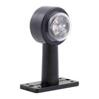 Trailergear breedtelamp/pendellamp recht 12-24v led