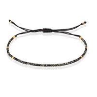 Fijn Kralen Armbandje van Memphis - Zwart