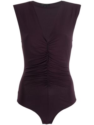 Patrizia Pepe body sans manches à col v profond - Violet