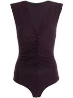 Patrizia Pepe body sans manches à col v profond - Violet