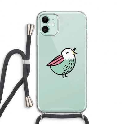 Birdy: iPhone 11 Transparant Hoesje met koord