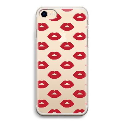 Lips: iPhone 7 Transparant Hoesje