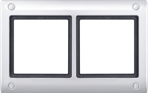 Merten Aquadesign afdekraam 2-voudig polarwit met schroefbevestiging 401219