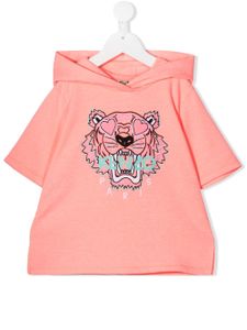 Kenzo Kids sweat à capuche à manches courtes - Rose