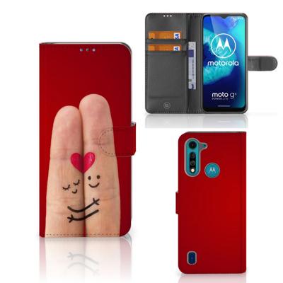 Motorola G8 Power Lite | Wallet Case | met Pasjes | Liefde - Origineel Romantisch Cadeau