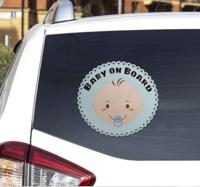 Auto sticker baby on board - thumbnail