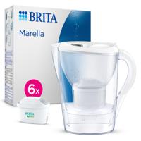 Brita Marella Waterfilterkan Wit + 6 Maxtra Filterpatronen