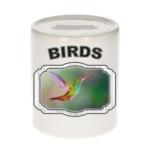 Dieren kolibrie vogel spaarpot - birds/ vogels spaarpotten kinderen 9 cm