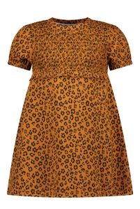 Moodstreet Meisjes tuniek AOP luipaard - Toffee