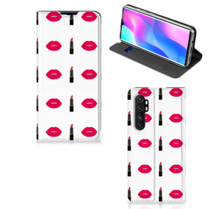 Xiaomi Mi Note 10 Lite Hoesje met Magneet Lipstick Kiss