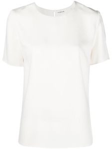 P.A.R.O.S.H. blouse à col ouverture goutte d'eau - Blanc