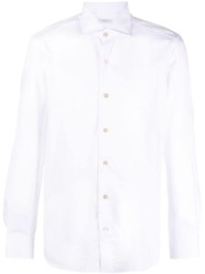 Boglioli long-sleeved cotton shirt - Blanc