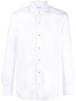 Boglioli long-sleeved cotton shirt - Blanc - thumbnail