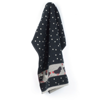 Bunzlau Castle - Handdoek 53x60cm Kip zwart (GOTS)