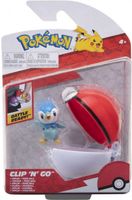 Pokemon Figure - Piplup + Poke Ball (Clip 'n' Go)