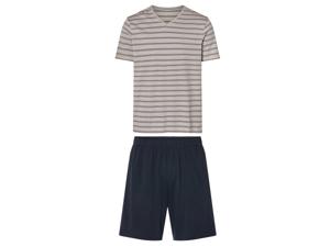 esmara Men Korte heren pyjama (grijs gestreept/navy, M)