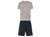 esmara Men Korte heren pyjama (grijs gestreept/navy, M)