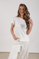 Nukus Vilamoura Shirt Strass | Offwhite/Gold