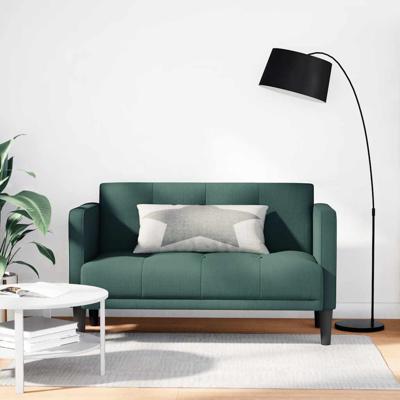 Loveseat Bank Donkergroen 111 cm Stof