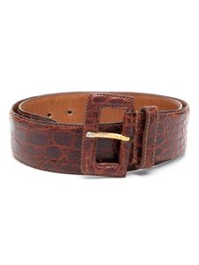 Prada Pre-Owned ceinture en cuir à boucle (années 2000) - Marron