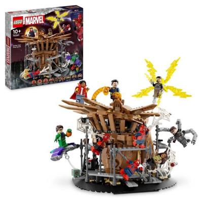 LEGO Marvel 76261 Spider-Man's Last Stand: No Way Home, speelgoed met 3 Peter Parkers, Green Goblin, Electro