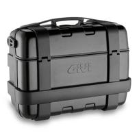 GIVI TRK33 Trekker Monokey top- of zijkoffer, Topkoffers en zijkoffers voor de moto, zwarte aluminium cover 33 liter