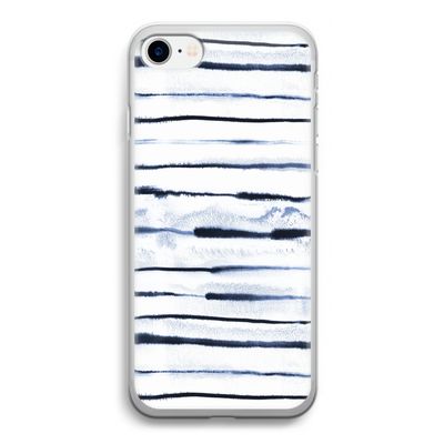 Ink Stripes: iPhone SE 2020 Transparant Hoesje